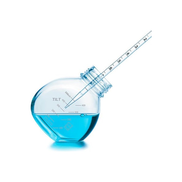 Cp Lab Safety. Duran TILT Bottle, Clear Type I Glass with GL-56 PP Screw Cap, 500ML, Case of 4 218914459 - main